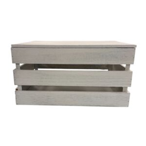 Vintage Slatted Wooden Storage Crate