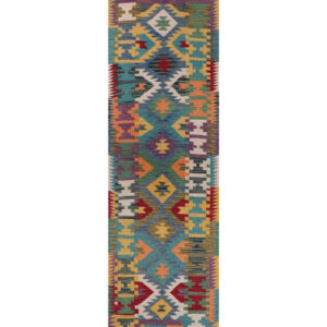 Maimana Afghanistan Kilim Runner - 296 x 77 cm