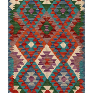 Maimana Afghanistan Kilim Rug - 126 x 82 cm