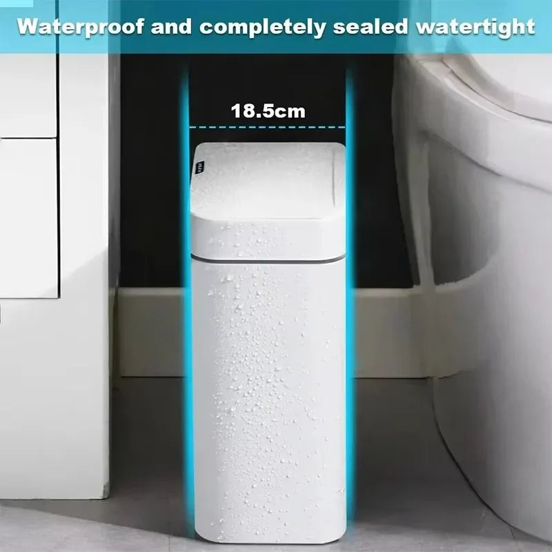 15L Smart Sensor Trash Can – Automatic Bagging, Battery-Powered (White) - Image 4