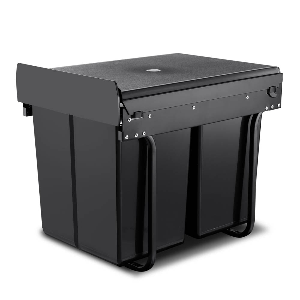 NNEDSZ 2x20L Pull Out Bin - Black - Image 2