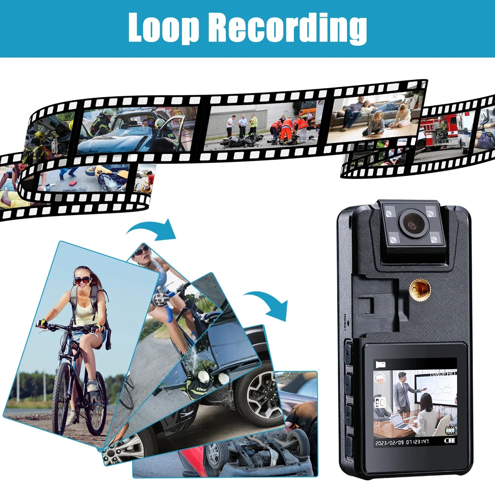 Full 1080P HD Mini Camera 3000mAh Sports Cam - Image 3