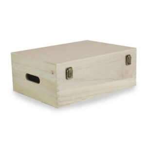 36cm Wooden Storage Display Carrier Box