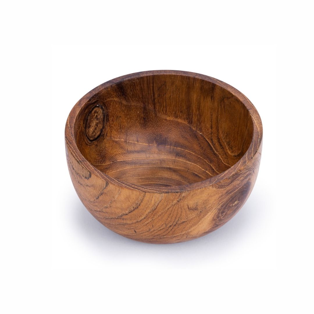 Upcycled Handmade Small Wooden Bowl (2 patterns) - Image 4