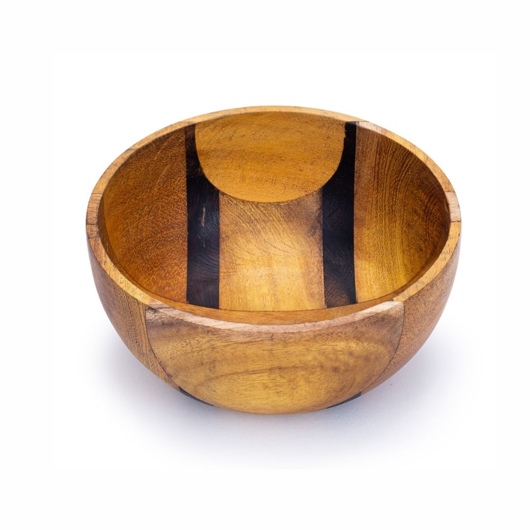 Upcycled Handmade Small Wooden Bowl (2 patterns) - Image 5
